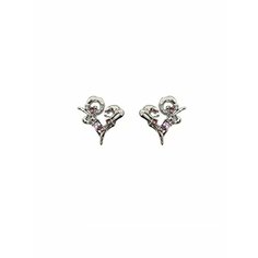 Серьги, фианит, серый, розовый, красный be Self True Jewel