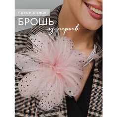 Брошь Elletri, розовый/черный