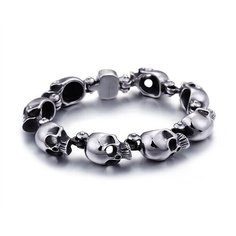 Жесткий браслет Sharks Jewelry, металл, размер 21.5 см, нержавеющая сталь