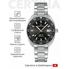 Наручные часы Certina, черный/серебряный