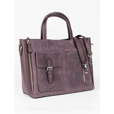 Сумка тоут , фактура под рептилию, сиреневый U.Pack