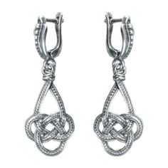 Серьги двусторонние Мастерская Алешиных