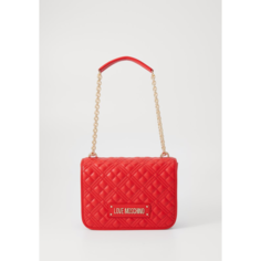 Сумка кросс-боди LOVE MOSCHINO, фактура гладкая, зернистая, красная