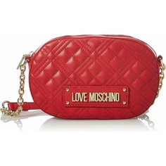 Сумка кросс-боди LOVE MOSCHINO, фактура гладкая, зернистая, красная