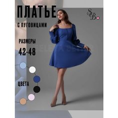 Платье SELEYA BETTER, размер 46, синий