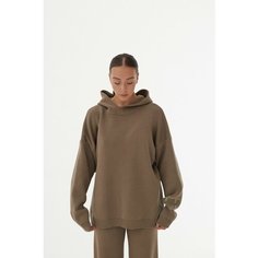 Худи LO KNIT, размер 44, , серо-коричневый