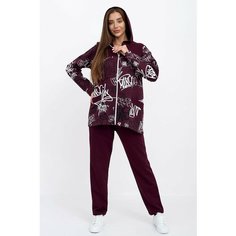 Костюм спортивный Lika Dress, размер 58, бордовый