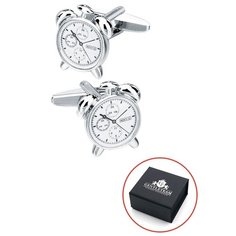 Запонки GENTLETEAM, серебристый
