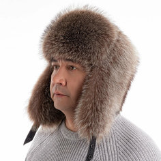 Шапка ушанка для мужчин, размер 58, красный Нет бренда