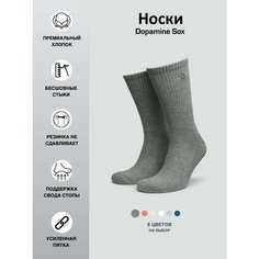 Носки , размер 39-42, серый меланж Нет бренда