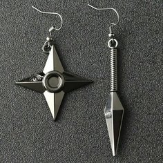 Серьги GAMEМЕРЧ, серый металлик