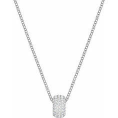 Колье SWAROVSKI, кристаллы Swarovski, длина 38 см, серебристый