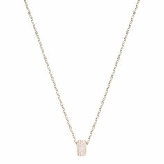 Колье SWAROVSKI, кристаллы Swarovski, длина 38 см, золотистый