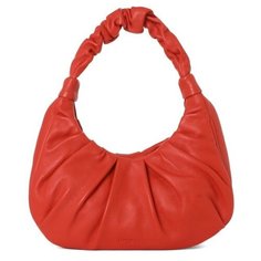 Сумка хобо TENDANCE, оранжево-красный