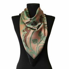 Платок Roby Foulards для женщин,90х90 см, черный