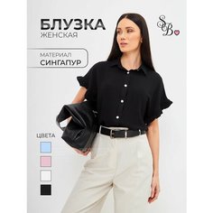 Блуза SELEYA BETTER, размер 46, черный