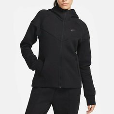 Толстовка NIKE Tech Fleece Windrunner, размер 46-48, , черный