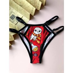 Трусы Caramel underwear, размер XS-S, красный, бежевый