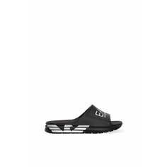 Шлепанцы EA7 EMPORIO ARMANI, размер 44, черный