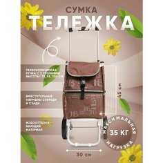Сумка , 35х105х22 см, ручная кладь, коричневый Way Shop
