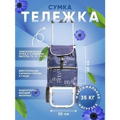 Сумка , 35х105х22 см, ручная кладь, синий Way Shop