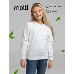Свитшот molti Школа, размер 8 лет (118-128 см), белый