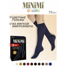 Гольфы MiNiMi MINIMI MICRO, комплект, 70 den, 2 пары, размер 0, blu