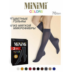 Гольфы MiNiMi MINIMI MICRO, комплект, 70 den, 2 пары, размер 0, fumo