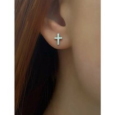 Серьги пусеты, размер 5 мм, серебряный Stasy CA