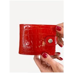 Кошелек , фактура под рептилию, алый Shop Mania