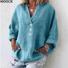 Блуза MOOCIE, размер S, синий