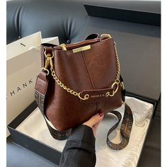 Сумка мессенджер , фактура гладкая, коричневый Fashion Bags