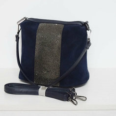 Сумка POSSESS, фактура бархатистая, синий