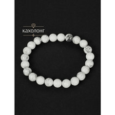Жесткий браслет BL Jewelry, кахолонг, 1 шт., размер 17 см, диаметр 5.4 см, белый