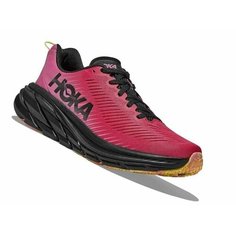 Кроссовки HOKA Rincon 3, полнота B (US)/ на среднюю стопу, размер US8B/UK6.5/EU40/JPN25, розовый, черный