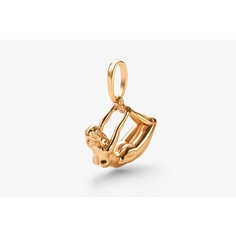 Подвеска ACT OF LOVE, серебро, 925 проба, золочение, золотой