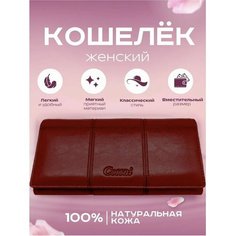 Кошелек Rittlekors Gear, фактура гладкая, бордовый