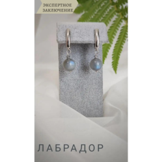 Серьги СафариЯ, размер 10 мм, серый, серебряный