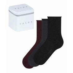 Носки Falke Happy Box, комплект, 3 пары, размер 39-42, бордовый