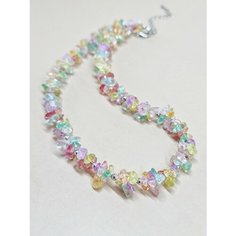 Чокер ENJOY Украшения из камней, кварц, длина 45 см, разноцветный микс