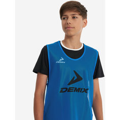 Манишка футбольная Demix, размер 140-158, синий