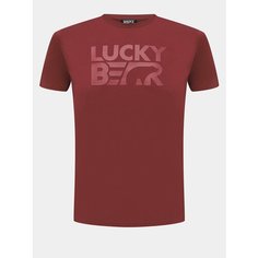 Футболка Lucky Bear, 1 шт., размер S, бордовый