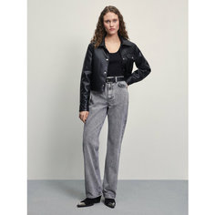 Джинсы Zarina straight, размер 2XS (RU 40)/176, светло-серый