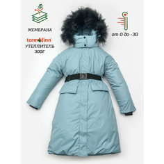 Пуховик Orso Bianco, размер 152, бирюзовый