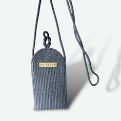 Сумка кросс-боди KNIT KNOT, фактура рельефная, синий