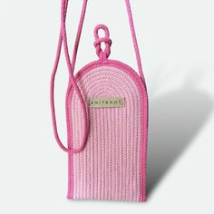 Сумка кросс-боди KNIT KNOT, фактура рельефная, розовый