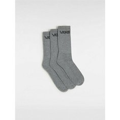 Носки VANS, комплект, 3 пары, размер 24.5-27, grey