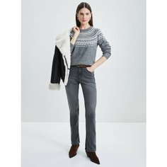 Джинсы зауженные Zarina, размер XS (RU 42), серый деним