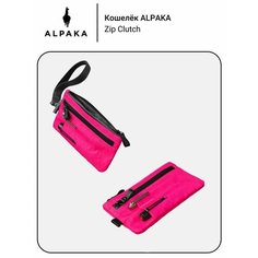 Кошелек ALPAKA, фактура гладкая, розовый