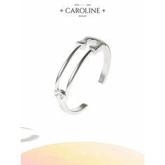 Кольцо Caroline Jewelry, безразмерное, серебряный